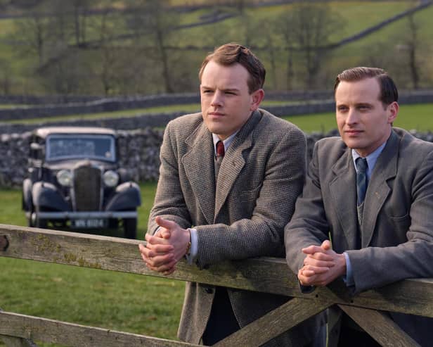 Callum Woodhouse as Tristan and Nicholas Ralph as James make a welcome return in All Creatures Great and Small