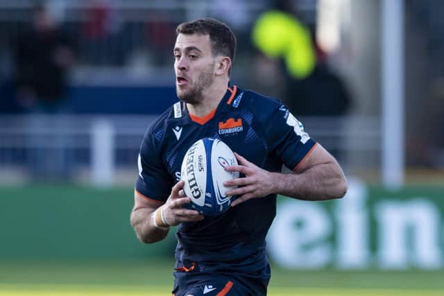 Emiliano Boffelli is back in the Edinburgh team for the first time since December 30. (Photo by Mark Scates / SNS Group)