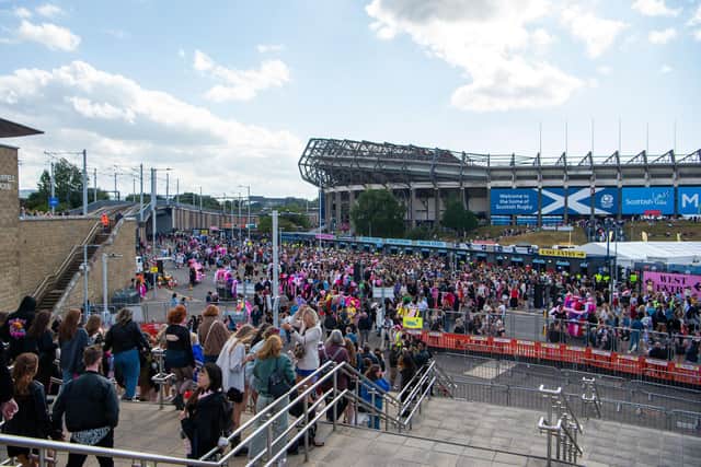 Nearly 220,000 fans saw Taylor Swift perform at her three concerts at Murrayfield Stadium in Edinburgh. Picture: Lisa Ferguson