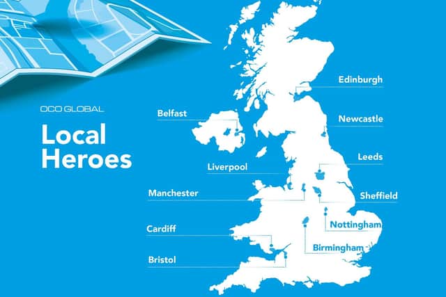 OCO Global's Local Heroes report examined 11 cities outside of London.