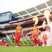 Birmingham Phoenix walk out onto the pitch for a match in The Hundred