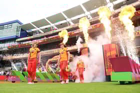 Birmingham Phoenix walk out onto the pitch for a match in The Hundred