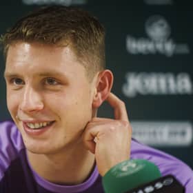 On-loan Will Fish hopes to see out the remainder of the season at Hibs. Photo by Mark Scates / SNS Group