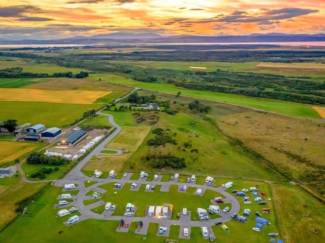 Barrow Campsite is set on the banks of the River Nairn a 10-minute drive from Nairn’s town and beach, in a secluded landscape with hillside views. There's a dedicated barbecue area on site if you’re keen on cooking over coals, and a supermarket’s about a 10-minute drive away to pick up produce. Potter around the pond at this dog-friendly park or roam beside the river; you could also fish from the water (just make sure to pick up a permit at a local shop in Nairn first). Once you’ve had enough of angling, trot back in time by exploring the Bronze Age barrow on site, the Hangman's Cairn. Prices start at £20 for a grass pitch.
Arriving at the park by bike? There's a handy bike rack beside the common room and owner Ewan’s on hand to give top tips on biking routes around the area.