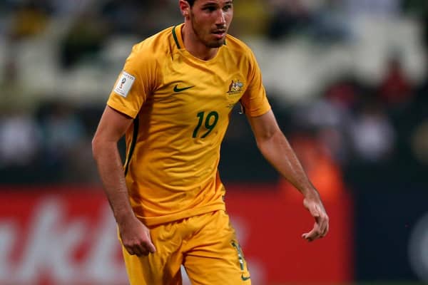 McGowan in action for Australia against UAE in a 2018 World Cup qualifier. The same opposition stand in the Socceroos' way as they bid for Qatar
