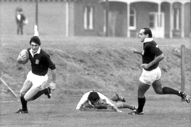 Andy Irvine in action for Edinburgh in 1981. Picture: Denis Straughan/The Scotsman