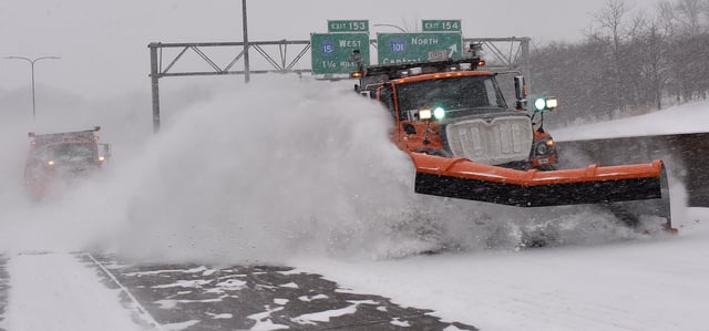 Снегопад в Миннесоте.  Изображение: MNDOT / DRG