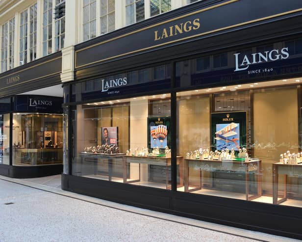 Laings runs stores in Cardiff, Edinburgh, Glasgow, pictured above, and Southampton.