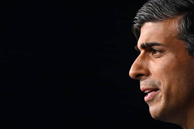 Rishi Sunak was accused of 'wishful thinking' over his claim that delaying key climate-related targets would not damage the transition to net zero by 2050. Picture: Justin Tallis/WPA pool/Getty Images