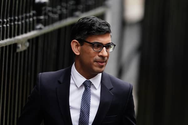 Prime Minister Rishi Sunak departs 10 Downing Street to attend Prime Minister's Questions at the Houses of Parliament. Picture: Jordan Pettitt/PA