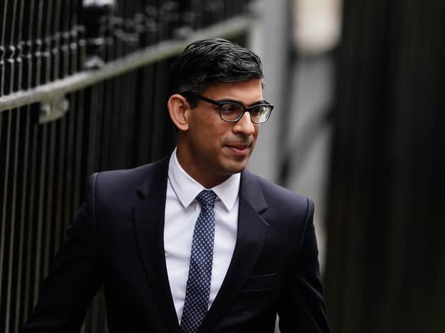 Prime Minister Rishi Sunak departs 10 Downing Street to attend Prime Minister's Questions at the Houses of Parliament. Picture: Jordan Pettitt/PA