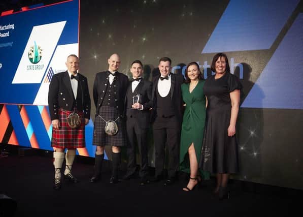 Paul Sheerin, CEO of Scottish Engineering, Dale Gillies, Manufacturing Lead, STATS Group, Gary McDowall, Director of Operations, STATS Group, Moira Cook, Operations Support Supervisor, STATS Group, and Aine Finlayson, Director Of Manufacturing at Aggreko