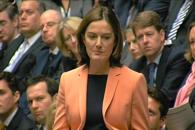 Lucy Allan, Conservative MP for Telford, speaking during Prime Minister's Questions in the House of Commons. Picture: PA