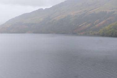 The scene of the tragedy near Pulpit Rock on Loch Lomond