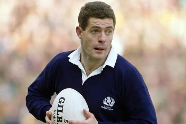 Scotland captain and full back Gavin Hastings in action during the 1987 Five Nations. (Photo by Rusty Cheyne/Allsport/Getty Images/Hulton Archive)