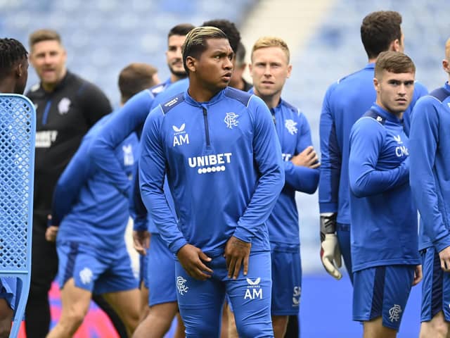 Alfredo Morelos during Rangers Training Open Day at Ibrox Stadium, on July 25, 2022, in Glasgow, Scotland. (Photo by Rob Casey / SNS Group)