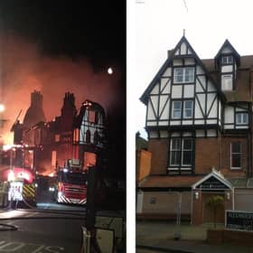 Fire destroyed the listed building that was once a popular hotel (Pic: Fife Jammer)