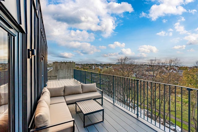 Balcony of exclusive penthouses at The Wireworks, development