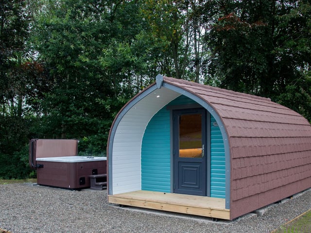 Famed for its autumnal pumpkin patch, guests can now stay on the farm thanks to the addition of colourful glamping pods each with their own hot tub. Book: https://bit.ly/3cCKPaO