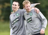 Current Aberdeen interim manager Barry Robson (right) and Scott Brown remain friends from their Celtic days.