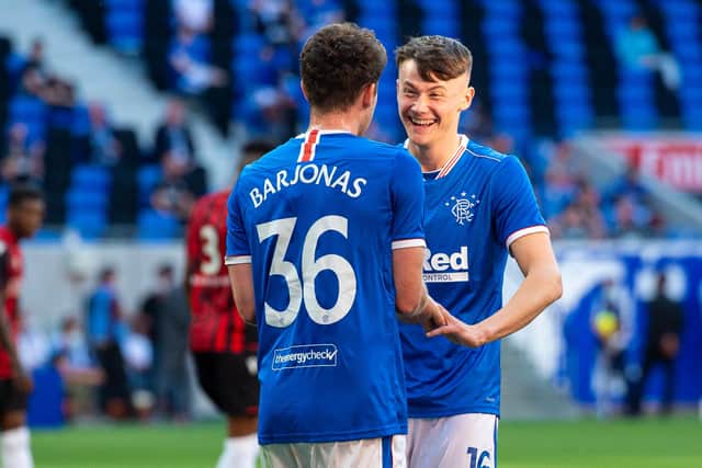 Nathan Patterson starts in place of James Tavernier while Jamie Barjonas is on the bench