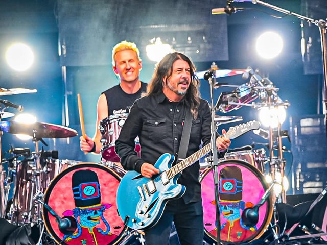 Foo Fighters on stage.