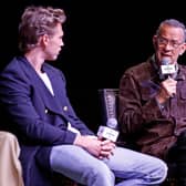 Tom Hanks talks about the film Elvis at Graceland in Memphis, Tennessee, last month (Picture: Justin Ford/Getty Images for SiriusXM)