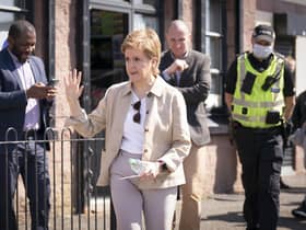 Nicola Sturgeon during a visit to Barrowfield Community Centre (Photo:Jane Barlow/PA Wire).