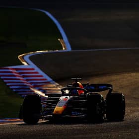 Max Verstappen of the Netherlands driving the Oracle Red Bull Racing RB19 on track during day two of F1 Testing at Bahrain International Circuit on February 24, 2023.