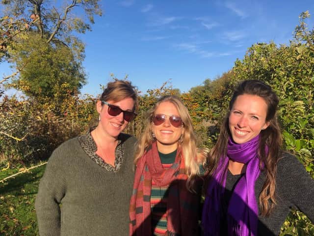 Danielle

 Elise Wilkes-Brand (centre), with her sisters Danielle (left) and Jo (right), who were regular visitors to Inchconnachan as children when their dad, Tony, served as the island warden. PIC: Contributed.