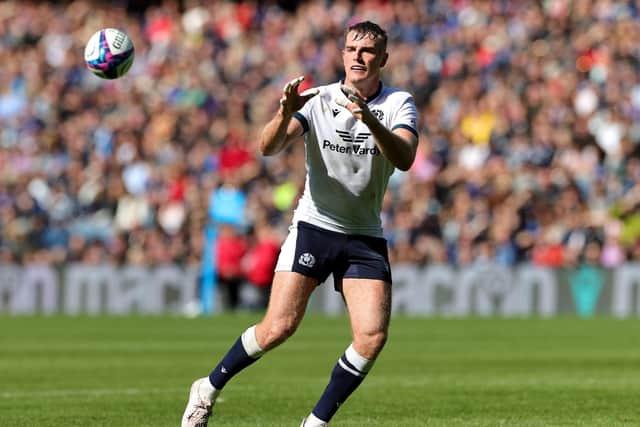 Stafford McDowall in action during his Scotland debut in the summer international against Italy at Murrayfield Stadium on July 29, 2023. (Photo by David Rogers/Getty Images)