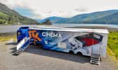 The Screen Machine service, shown on a visit to Dornie, is currently being provided by a ‘Cinemobile’ leased from the French company Toutenkamion.