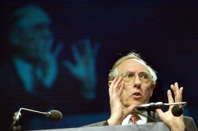 Donald Dewar was the picture of happiness and ambition fulfilled at the state opening of the Scottish Parliament but spent the last 18 months of his life fighting a tide of negativity, says Brian Wilson (Picture: Ben Curtis/PA)