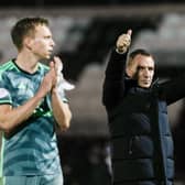 Celtic manager Brendan Rodgers at full time after the 3-0 win at St Mirren. (Photo by Craig Williamson / SNS Group)