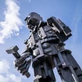 Vulcan by Sir Eduardo Paolozzi is among the sculptures already on display at Edinburgh Park. Picture: Laurence Winram