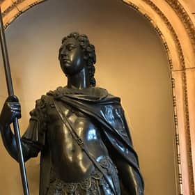 The statue of Bonnie Prince Charlie, not George III, in the Diamond Jubilee Room at Edinburgh City Chambers (Picture: Duncan Macmillan)