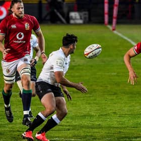 Chris Harris in action for the Lions during the 71-31 win over the Cell C Sharks at Loftus Versfeld. Picture: Sydney Seshibedi/Gallo Images/Getty Images