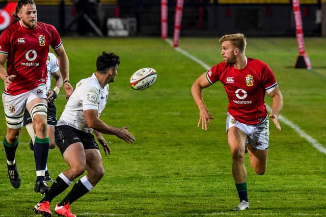 Chris Harris in action for the Lions during the 71-31 win over the Cell C Sharks at Loftus Versfeld. Picture: Sydney Seshibedi/Gallo Images/Getty Images