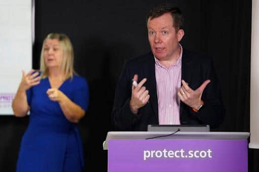 Jason Leitch, The national clinical director of Scotland.
