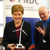 Nicola Sturgeon during a visit to PNDC in Wardpark North, Cumbernauld