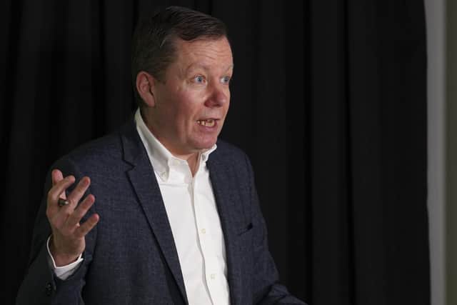 Professor Jason Leitch says the football authorities is responsible to any decisions on suspending matches.
