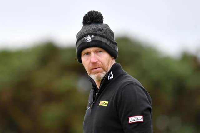 Stephen Gallacher during the Alfred Dunhill Links Championship at Kingsbarns in late September. Picture: Mark Runnacles/Getty Images.