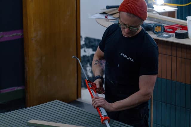 Splintr at work on site