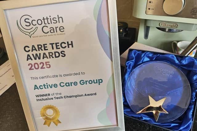 Active Care Group Wins Inclusive Tech Champion Award at the Scottish Care, Care Tech Awards