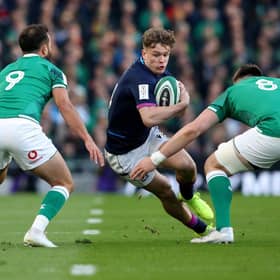 Scotland winger Darcy Graham's comparisons to the great Shane Williams were fully justified after an impressive Six Nations. (Photo by PAUL FAITH/AFP via Getty Images)