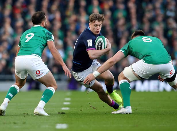 Scotland winger Darcy Graham's comparisons to the great Shane Williams were fully justified after an impressive Six Nations. (Photo by PAUL FAITH/AFP via Getty Images)