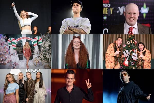 Just a few of 2020's Christmas number one contenders, from LadBaby to Liam Gallagher (Photos: Getty Images)
