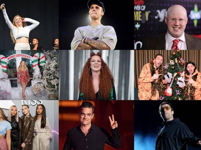 Just a few of 2020's Christmas number one contenders, from LadBaby to Liam Gallagher (Photos: Getty Images)