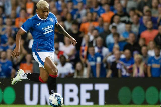 Rangers' Alfredo Morelos  is being made to bide his time for game minutes since his return from long-term injury.   (Photo by Craig Williamson / SNS Group)