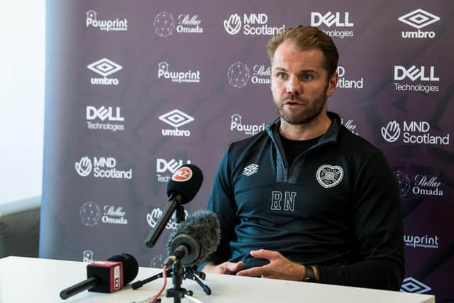 Robbie Neilson is looking forward to taking Hearts back into Europe.  (Photo by Ross Parker / SNS Group)